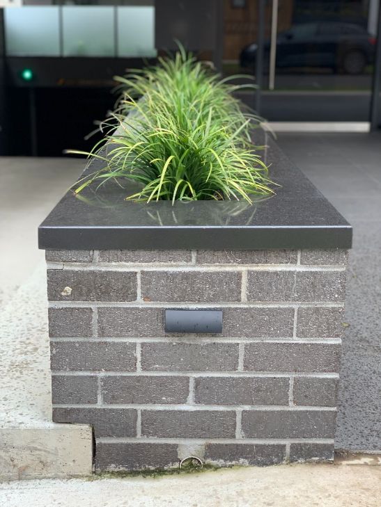 Planter Box by the best bricklayers Ballarat have feature brickwork has been laid